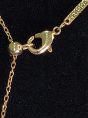 Moonstone Stone Necklace 10K Yellow Gold 3.79g